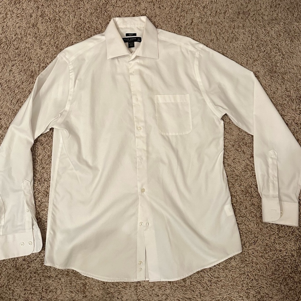Pronto Uomo Classic White Dress Shirt
